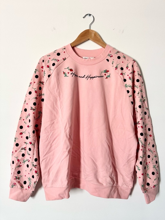 Cath Kidston Tops - Cath Kidston Hope and Happiness Embroidered Sweatshirt Pink Size L